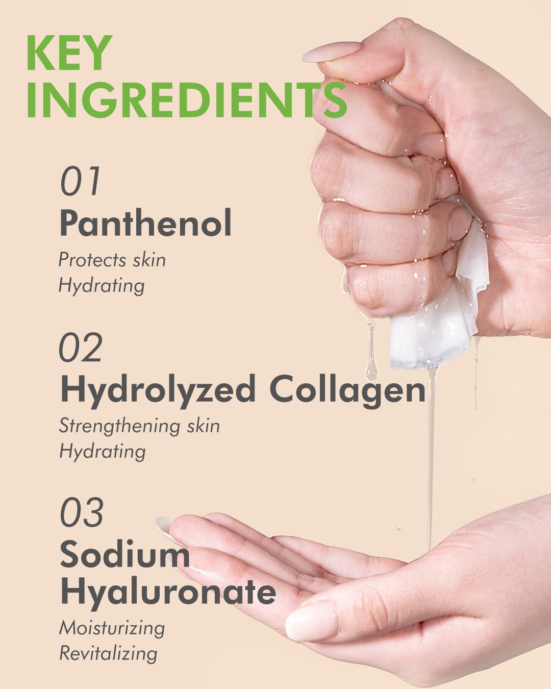 Dermal Cucumber Collagen Essence Facial Mask Sheet 23G Pack Of 100 - Soothing & Moisturizing, Redness & Sunburn Relief, Daily Sk