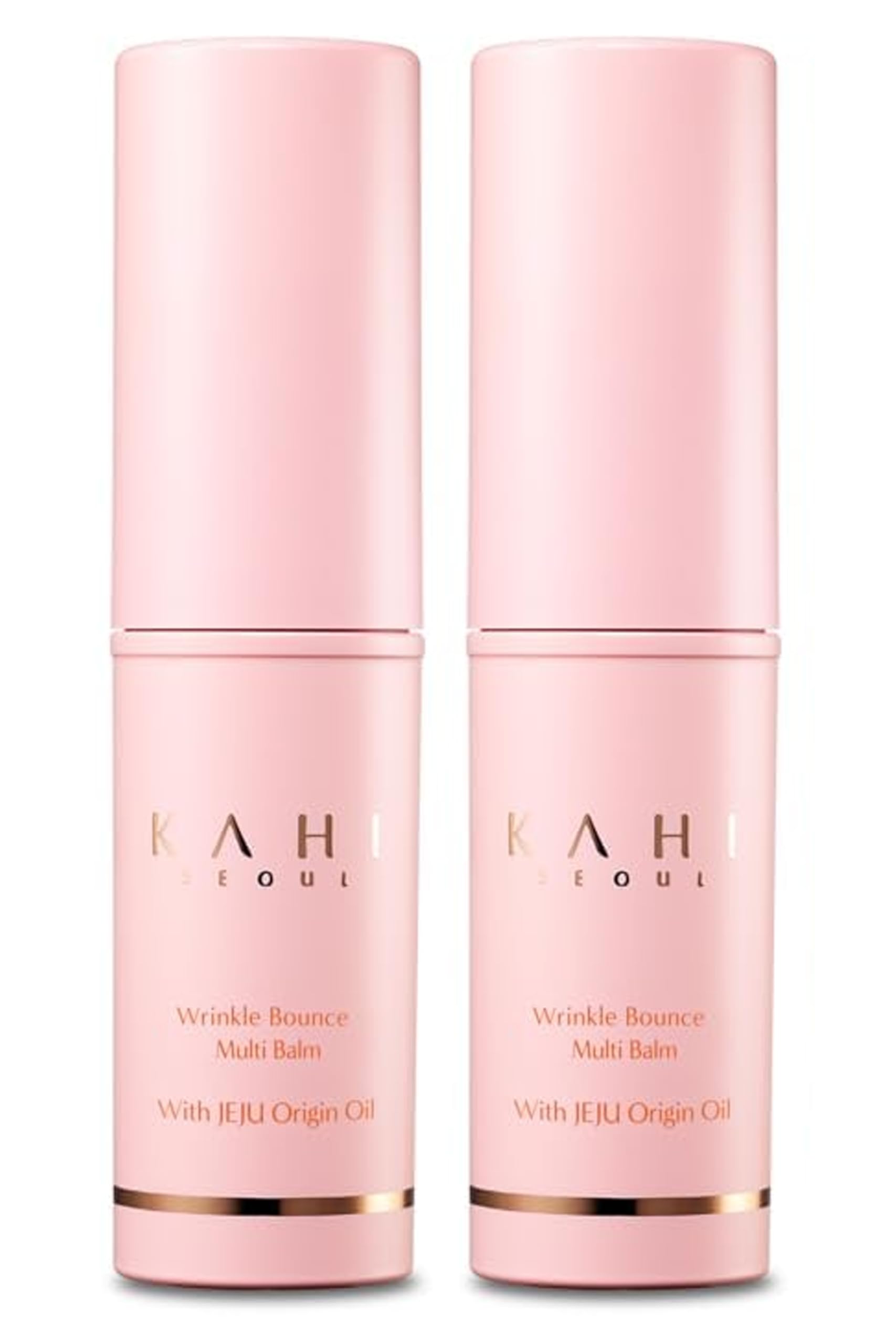 KAHI Wrinkle Bounce Multi Balm - DUO EDITION | All-in-One Hydrating Balm Eye Cream Make Up Base & Moisture Balm Stick | Daily Mo
