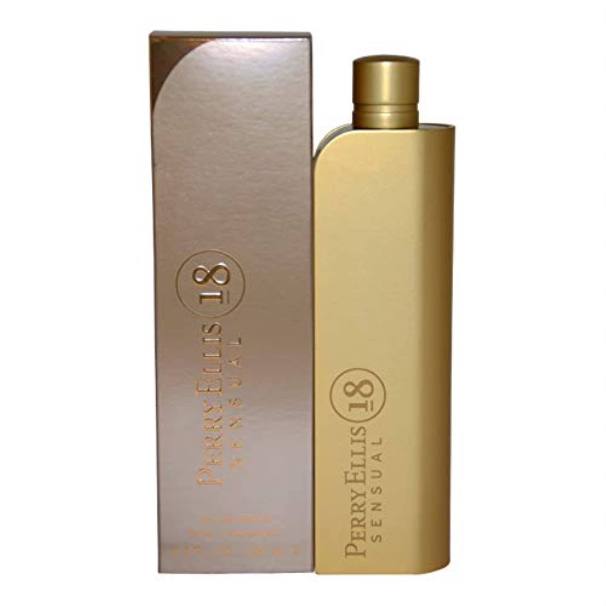 Perry Ellis 18 Sensual For Women Eau De Parfume Spray 3.4 Ounces, Clear