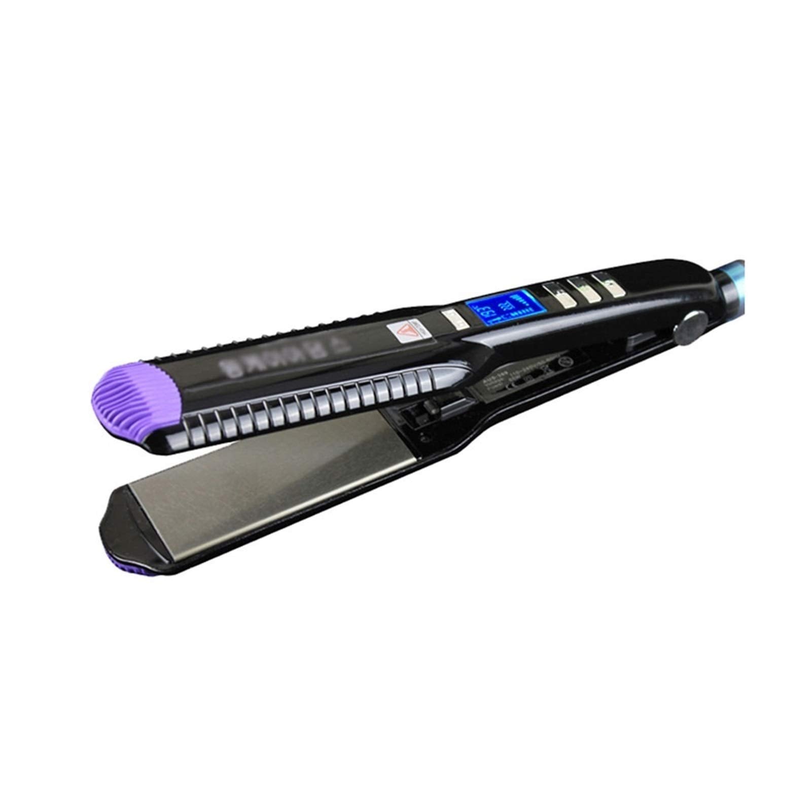 TEOYETTSF Wide Plates Professional Hair Straightener Flat Iron Straightening Irons LCD Display Styling Tools