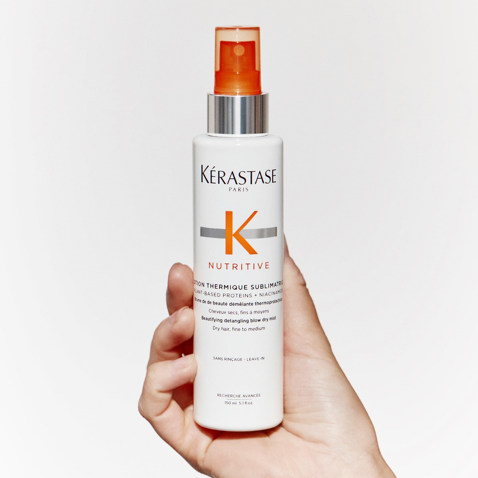 KERASTASE Nutritive Lotion Thermique Sublimatrice, Nourishing Heat Protecting Spray for Fine to Medium Dry Hair, Detangling and