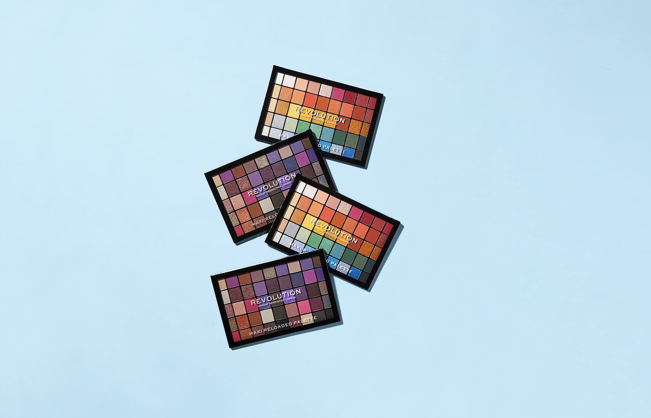 Makeup Revolution Maxi Reloaded Palette, Eyeshadow Palette, 45 Highly Pigmented Matte Shades, Monster Mattes, 1.35g Great Holida