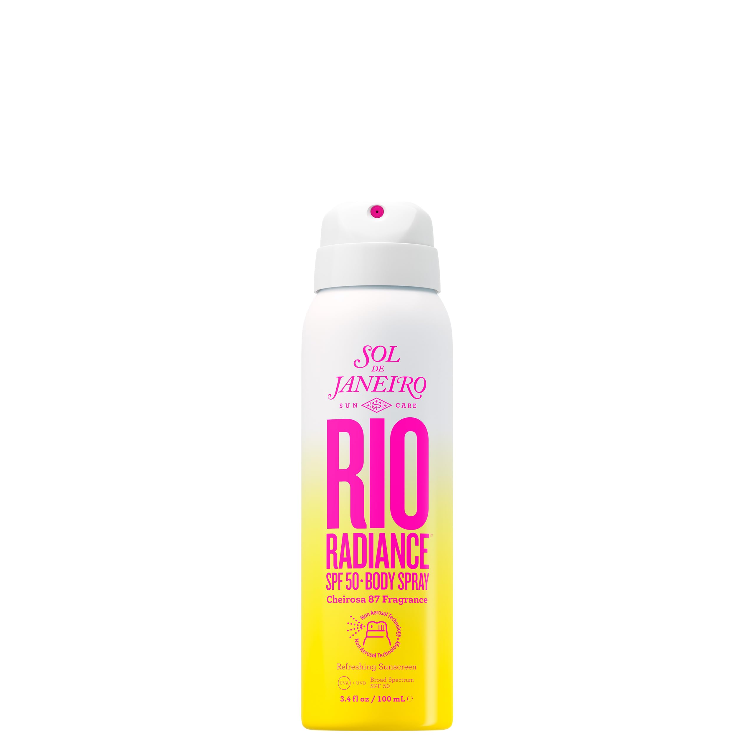 SOL DE JANEIRO Rio Radiance SPF 50 Body Spray Broad Spectrum | Spray Sunscreen for Body | Niacinamide and Antioxidants | Sheer C