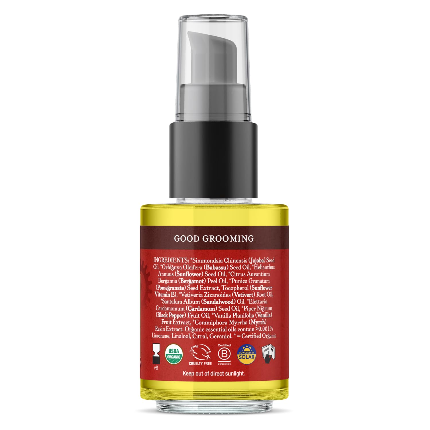 Badger, Beard Oil Organic, 1 Fl Oz