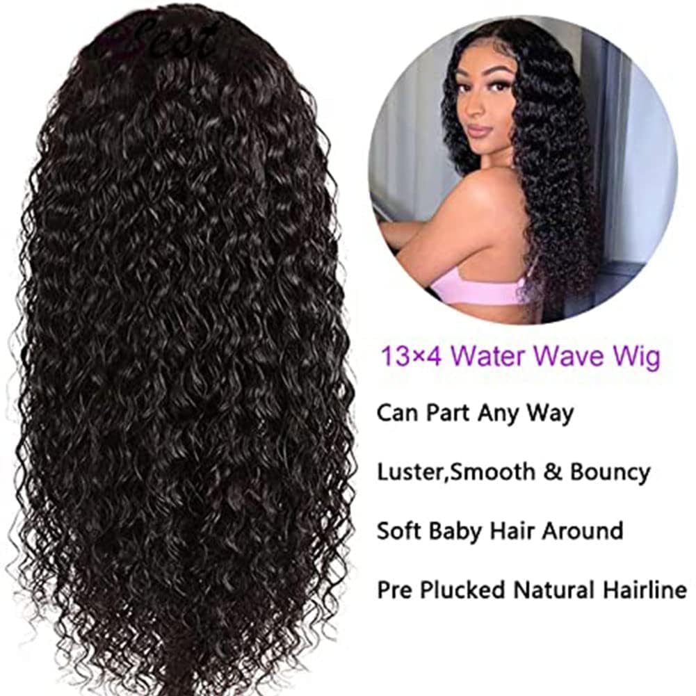 30 Inch Lace Front Wigs Human Hair 180% Density 13X4 Wet And Wavy Water Curly Hd Lace Front Wigs Human Hair Wigs For Black Women