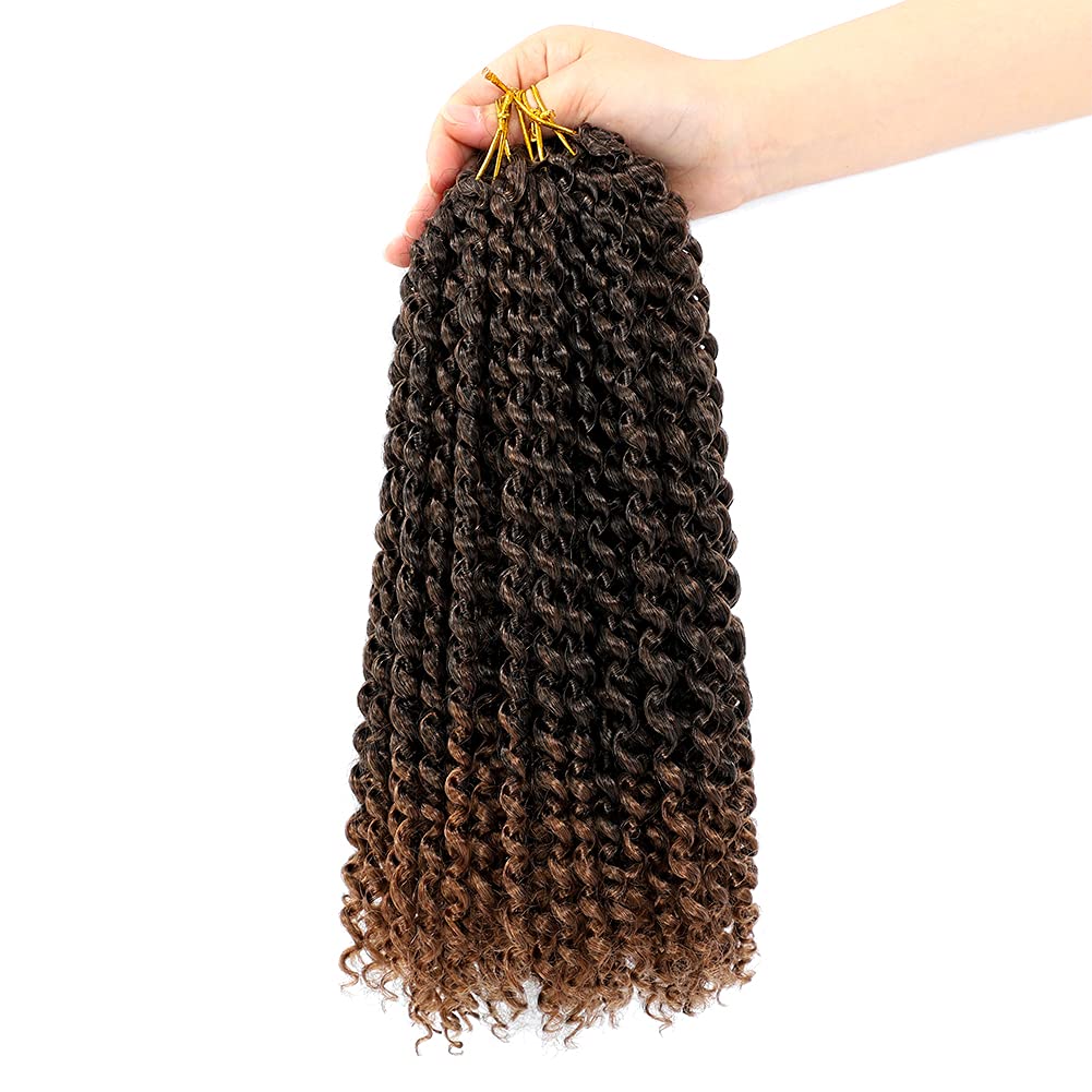Dansama 7 Packs Passion Twist Hair Water Wave Braiding Hair For Butterfly Style Crochet Braids Bohemian Hair Extensions (12Inch