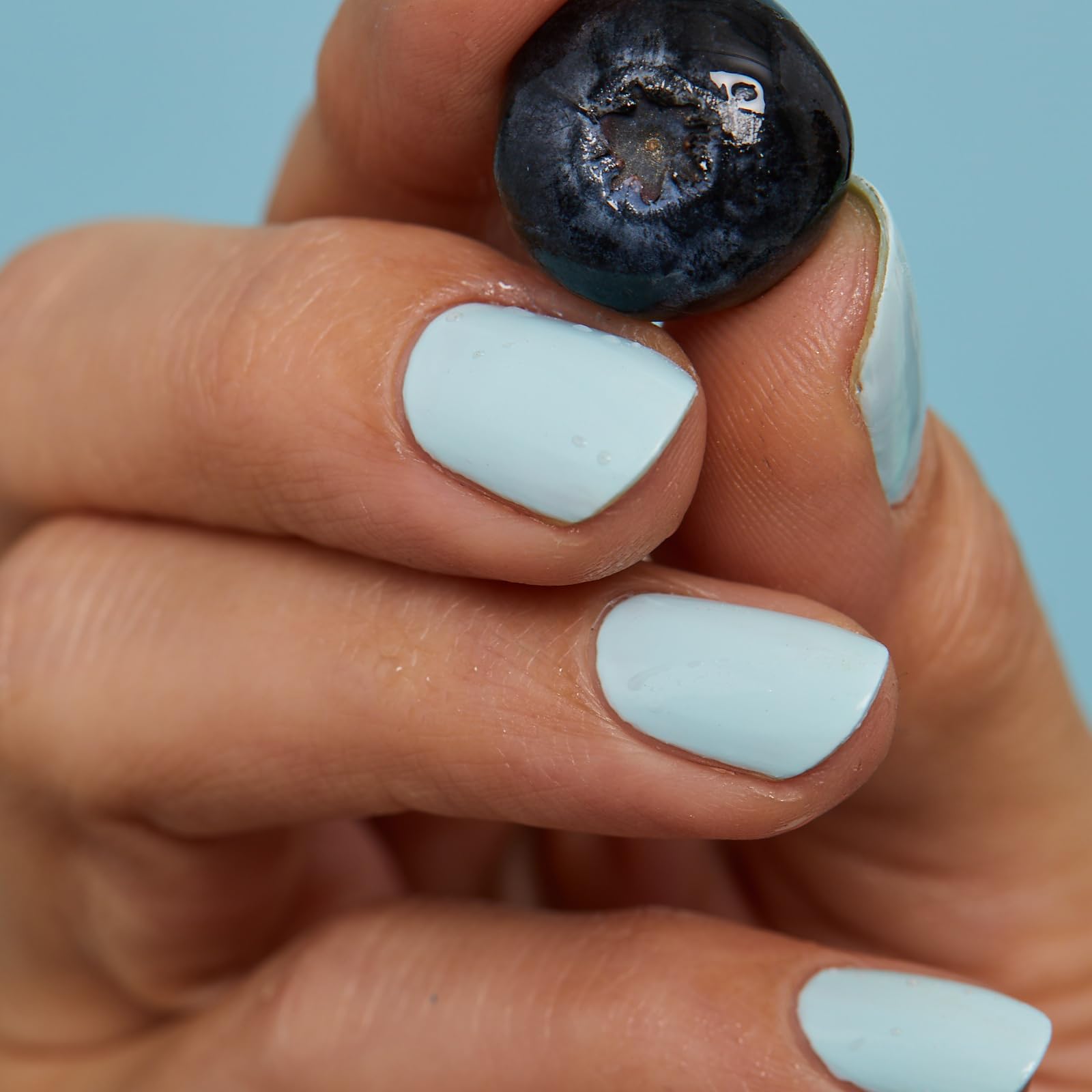 Nailtopia - Plant-Based Chip Free Nail Lacquer - Non Toxic, Bio-Sourced, Long-Lasting, Strengthening Polish - Hula Girl (Sky Blu