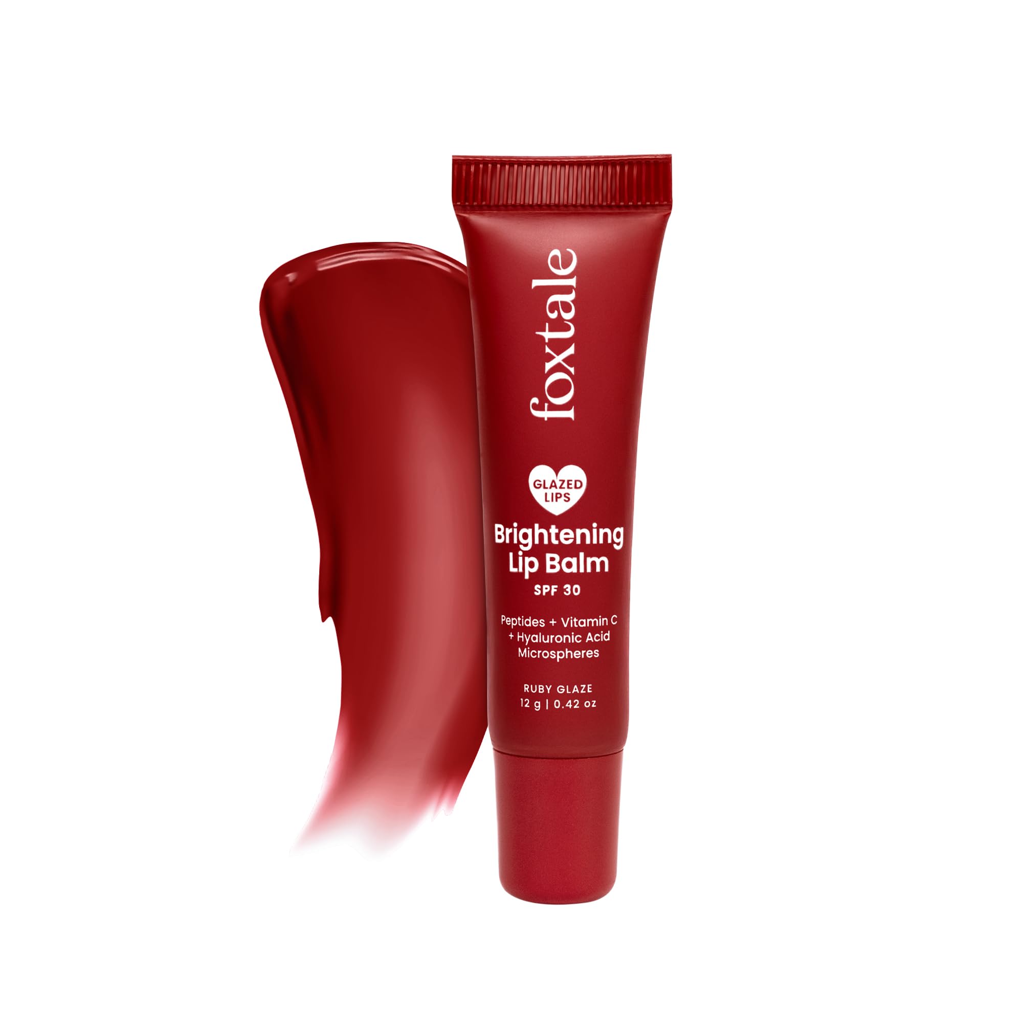 Foxtale Spf 30 Brightening Lip Balm For Dark Lips With Peptides & Vitamin C | Brightens Pigmented Lips | Hydrates Lip | Spf Lip 