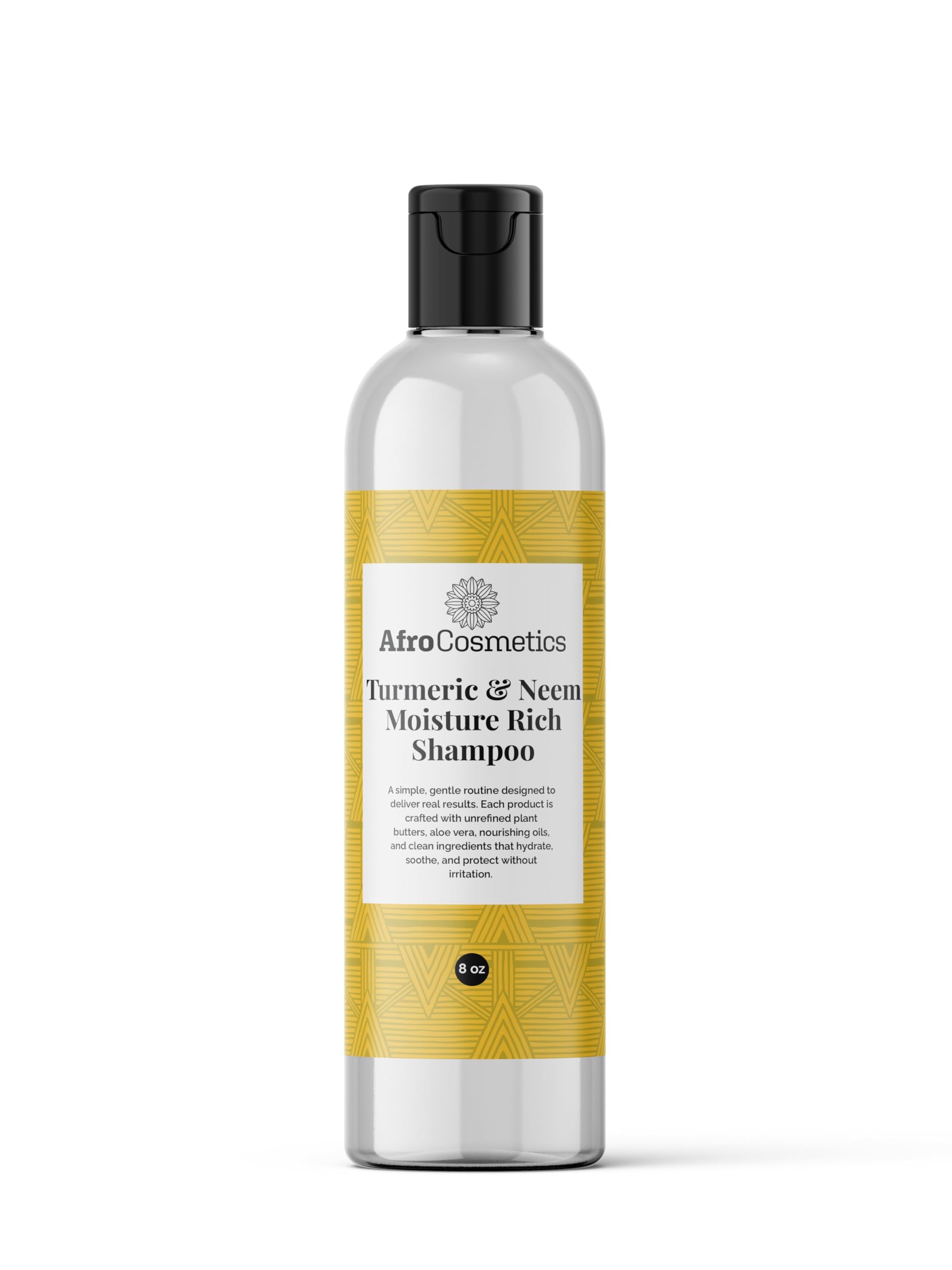 AFROCOSMETICS Turmeric & Neem Moisturizing Shampoo 8 oz
