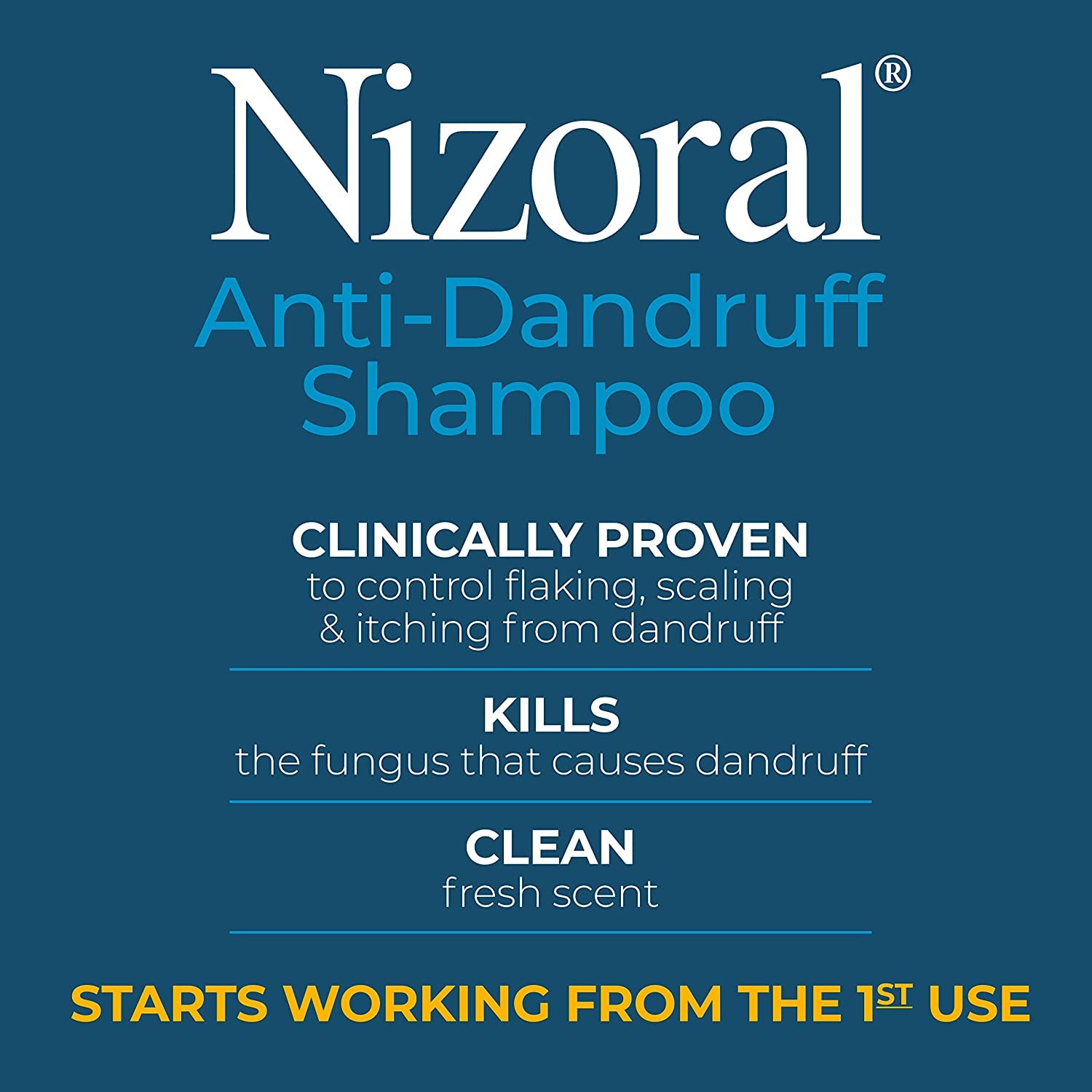 Nizoral AntiDandruff Shampoo, 7-Ounce Bottles (Pack of 2)