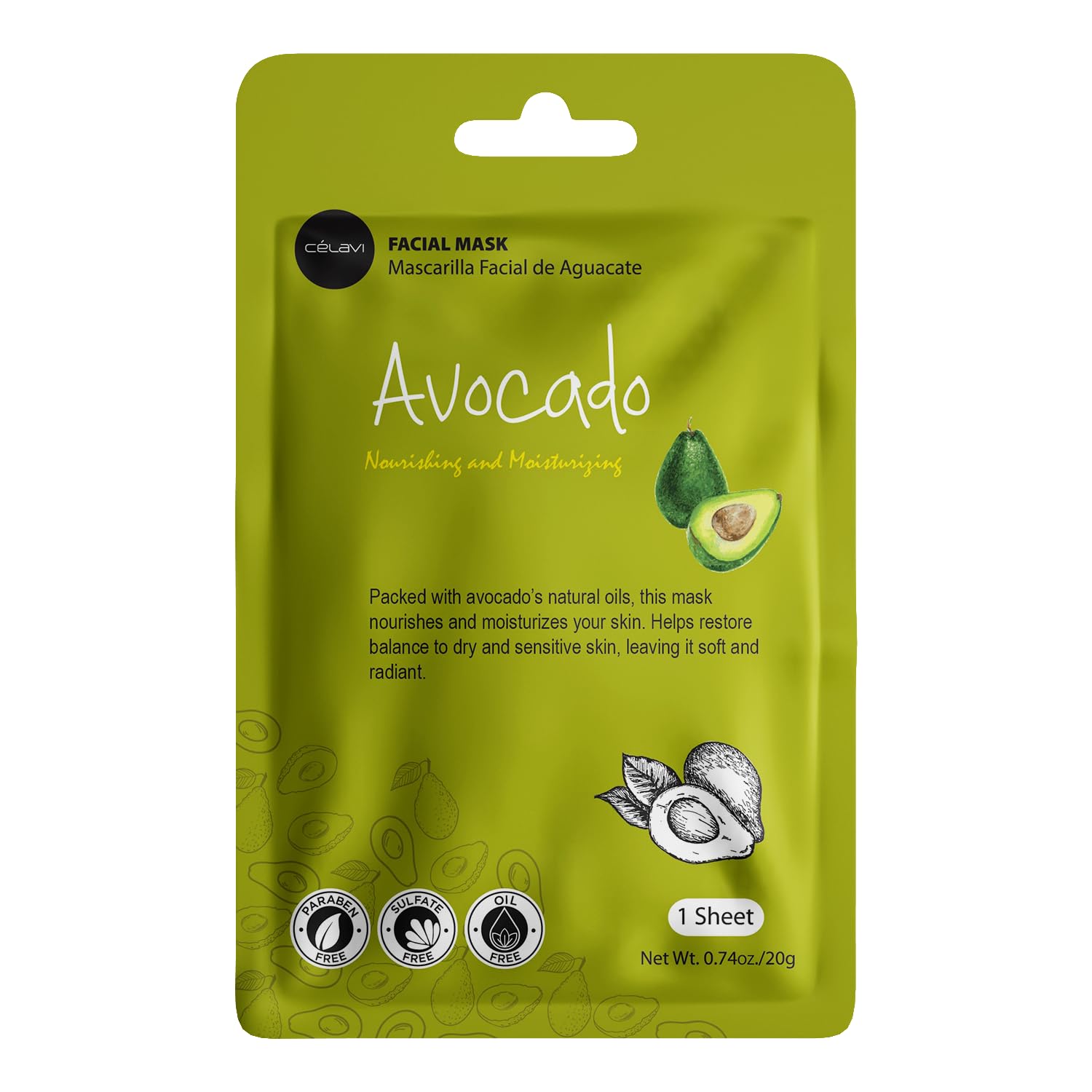 Celavi Essence Facial Face Mask K-Beauty Skincare Korea Skin Care Moisturizing (2 Of Each) B Set
