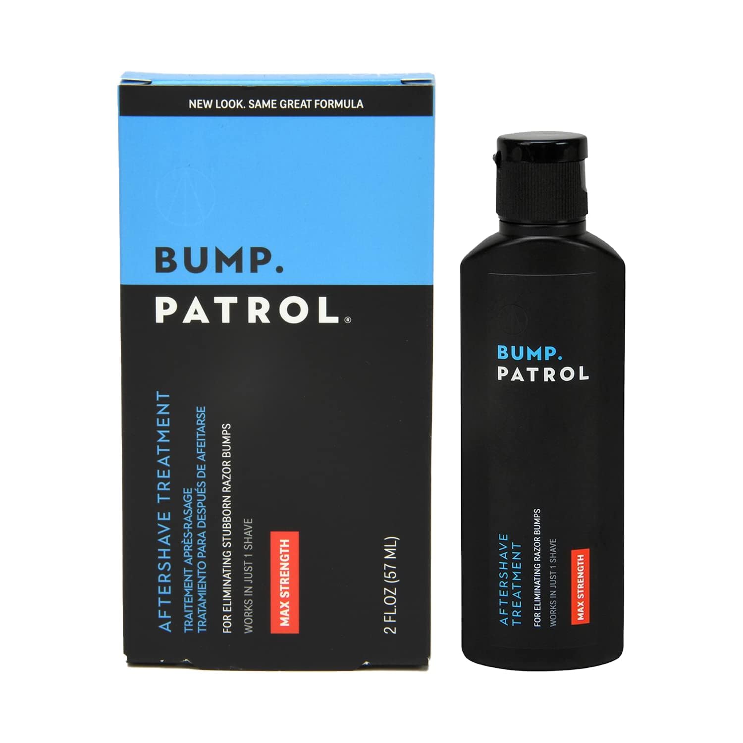 Bump Patrol Maximum Strength Aftershave Formula - After Shave Solution Eliminates Razor Bumps And Ingrown Hairs - 2 Ounces