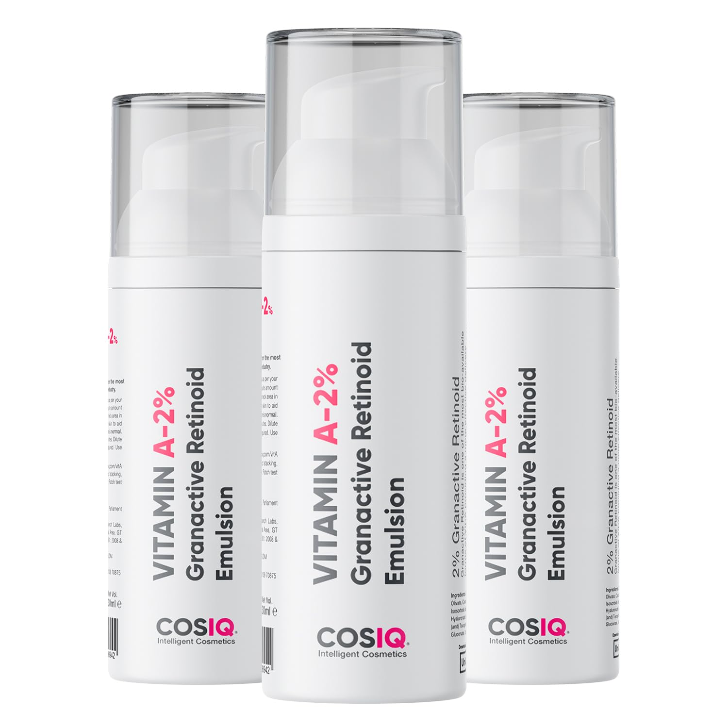 Cos-Iq 2% Vitamin A Granactive Retinoid Emulsion Face Serum | Vit-A Anti Ageing Night Cream Serum For Wrinkles, Fine Lines & Acn