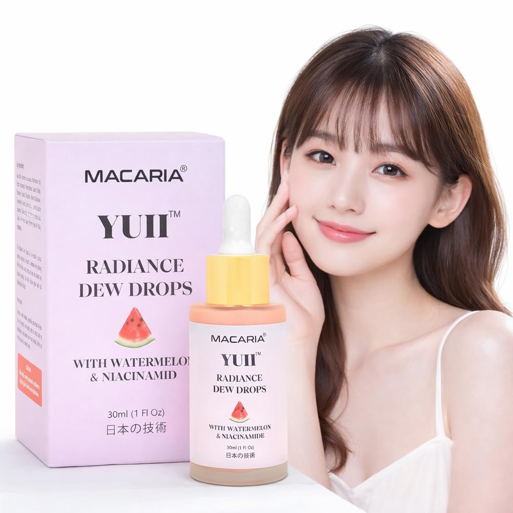 YUII Dew Drops Glow Skin Watermelon Serum  organic glow serum, dark spot, acne marks and discoloration corrector, skin brighten