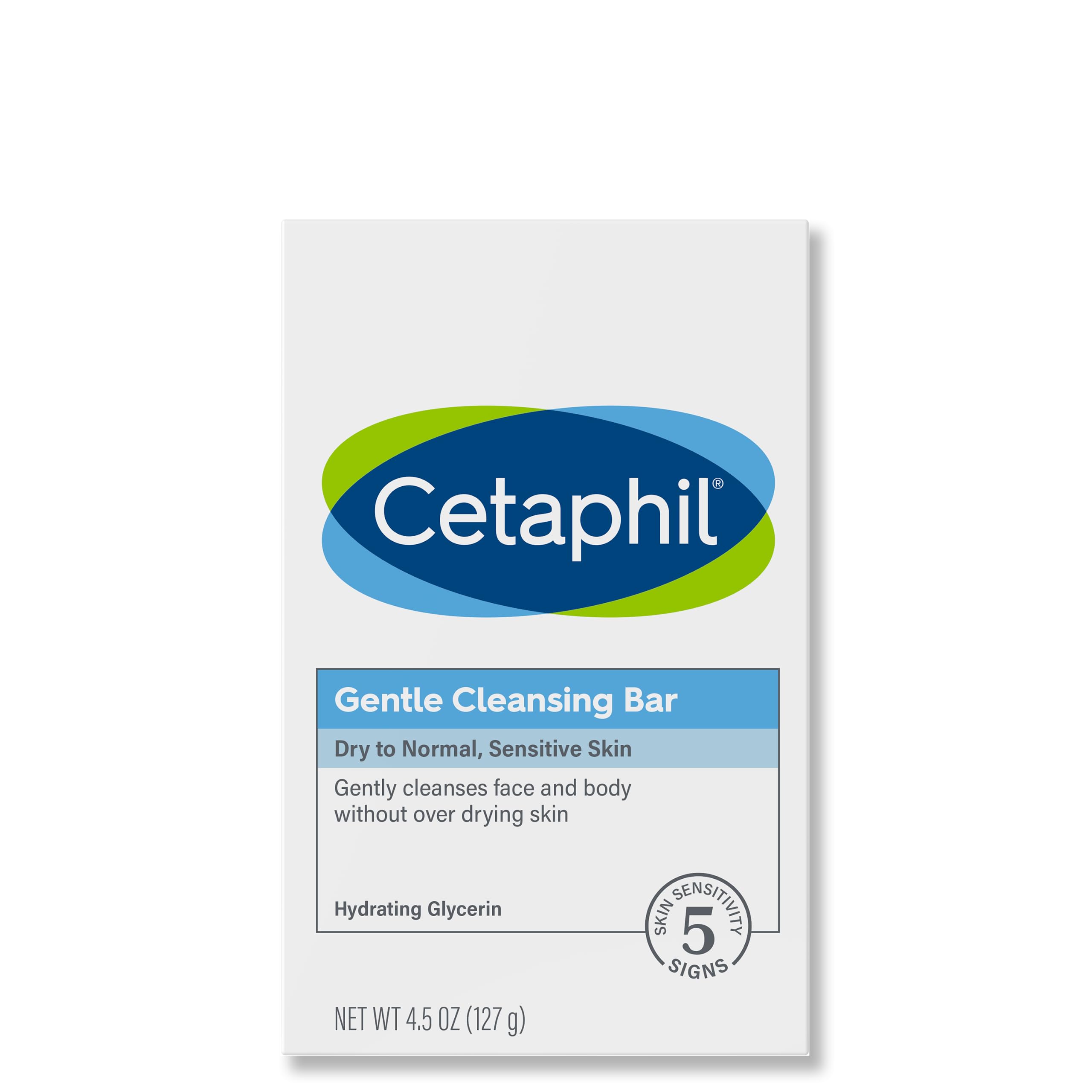 Cetaphil Gentle Cleansing Bar, 4.5 Oz Bar (Pack Of 6), Nourishing Cleansing Bar For Dry, Sensitive Skin, Non-Comedogenic, Dermat