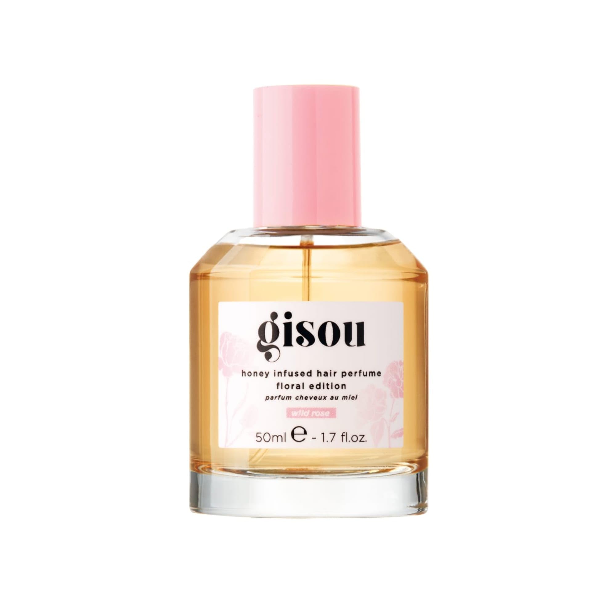 Gisou Honey Infused Hair Perfume Floral Edition - Wild Rose, A Wild Elegant Fragrance with a Romantic and Sensual Scent, Nourish