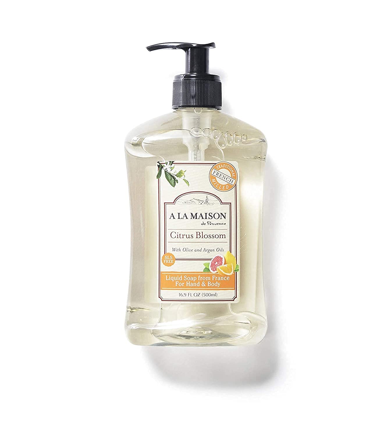 A LA MAISON French Liquid Hand Soap RefilL - Natural Hand Wash Made with Essential Oils - Biodegradable, Plant-Based, Vegan, Cru