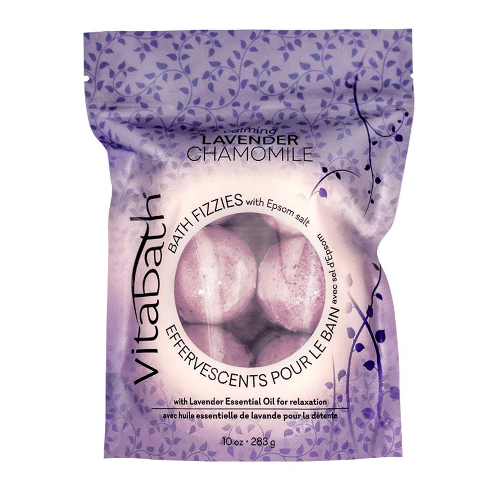 Vitabath Bath Fizzies, Lavender Chamomile, 10 Ounce