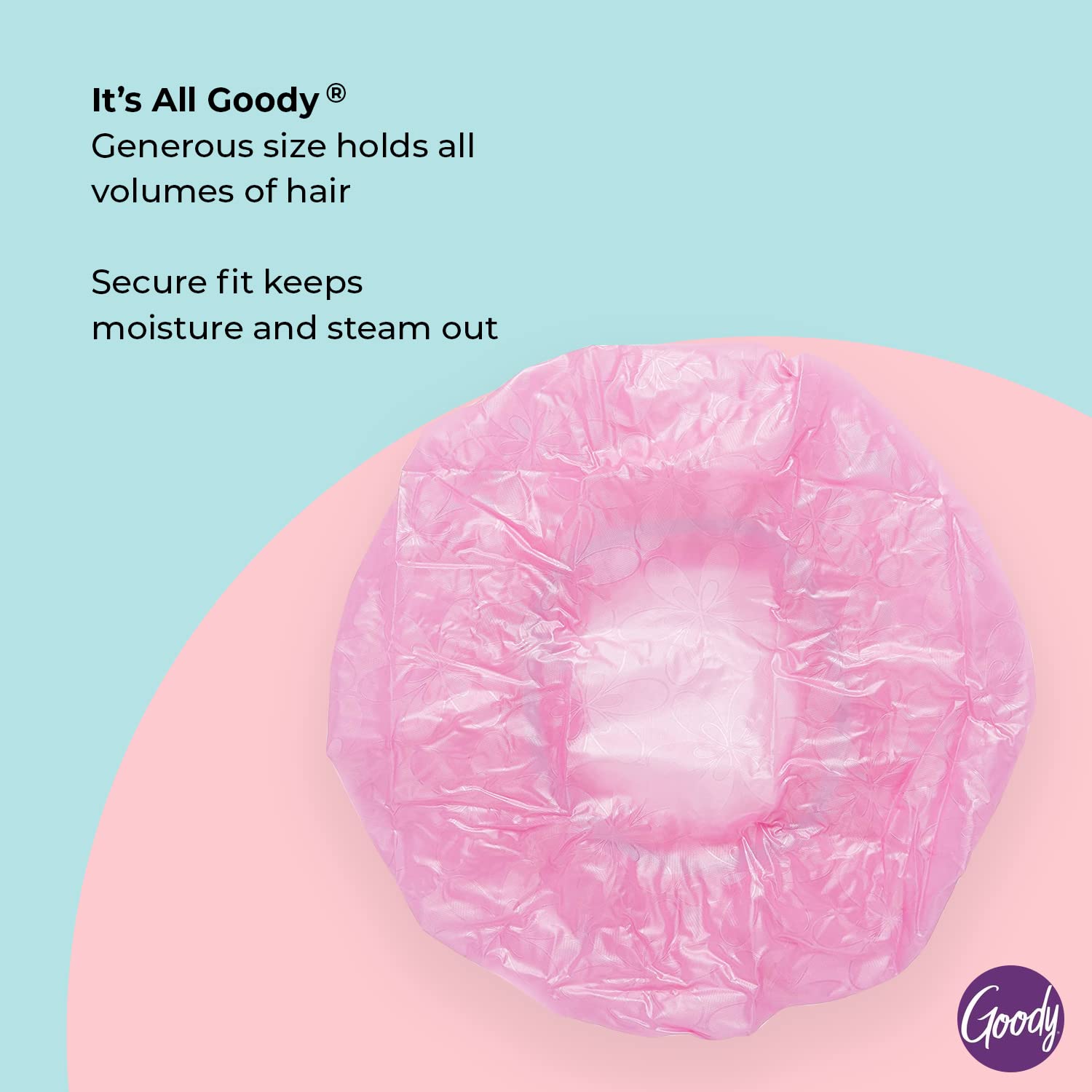 Goody Styling Essentials Shower Cap, 1 Count - Protect Your Hairstyle While Remaining Comfortable - Made With Durable And Waterp