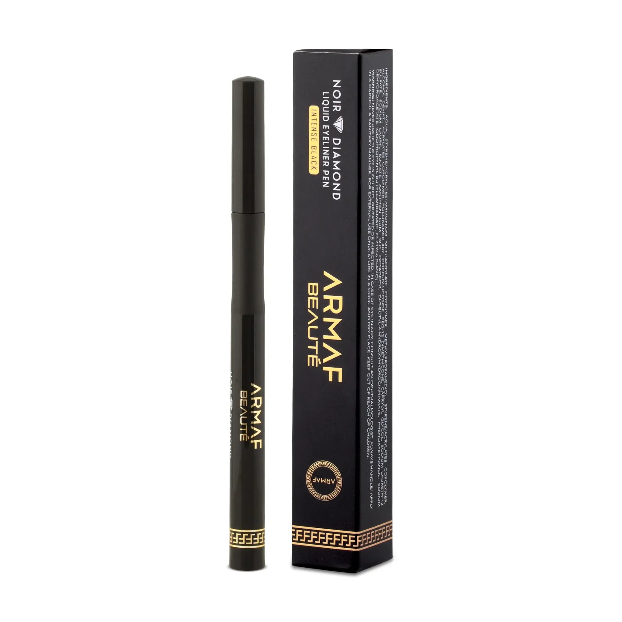 Armaf Beaut Noir Diamond Liquid Eyeliner Pen  Intense Black, Long Lasting Eye Liner, 1 Count (Pack Of 1)