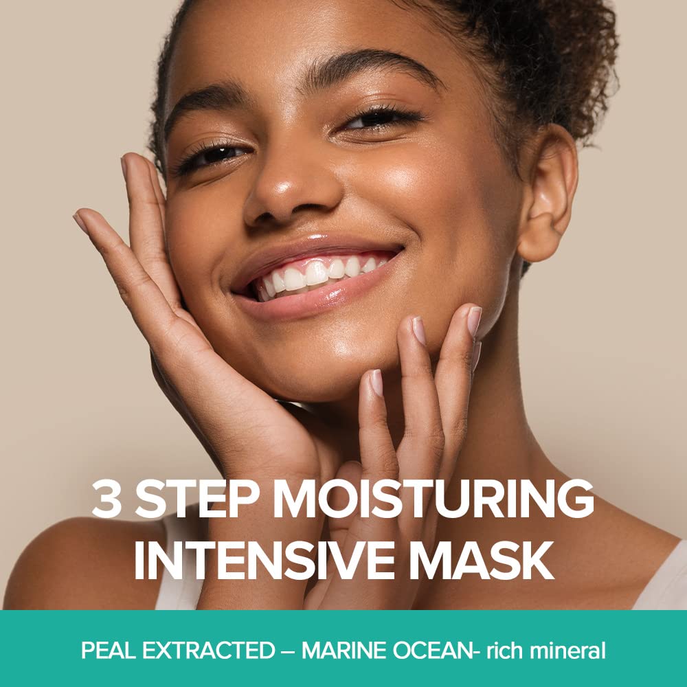 Jmsolution Marine Luminous Pearl Deep Moisture 3 Step Skin Care Face Mask - Korean Skincare - Boosting Brightening Moisturizing-