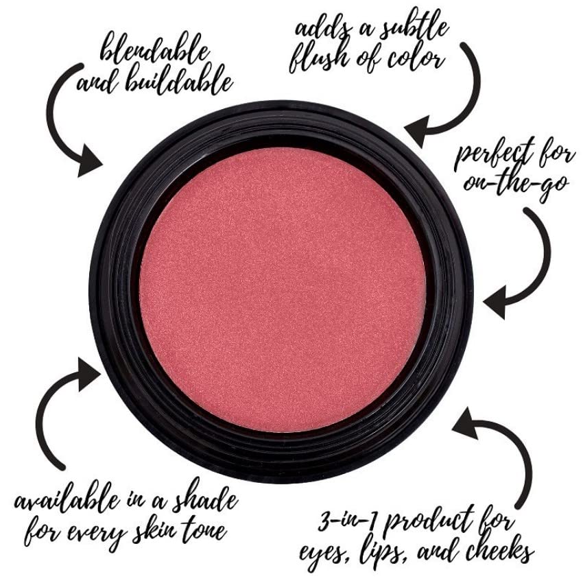 Gabriel Cosmetics Multi Pot (Magnolia - Bronze/Shimmer), 3-in-1 Smooth Finish Formula for Eyes,Lips, and Cheeks. Natural, Parabe