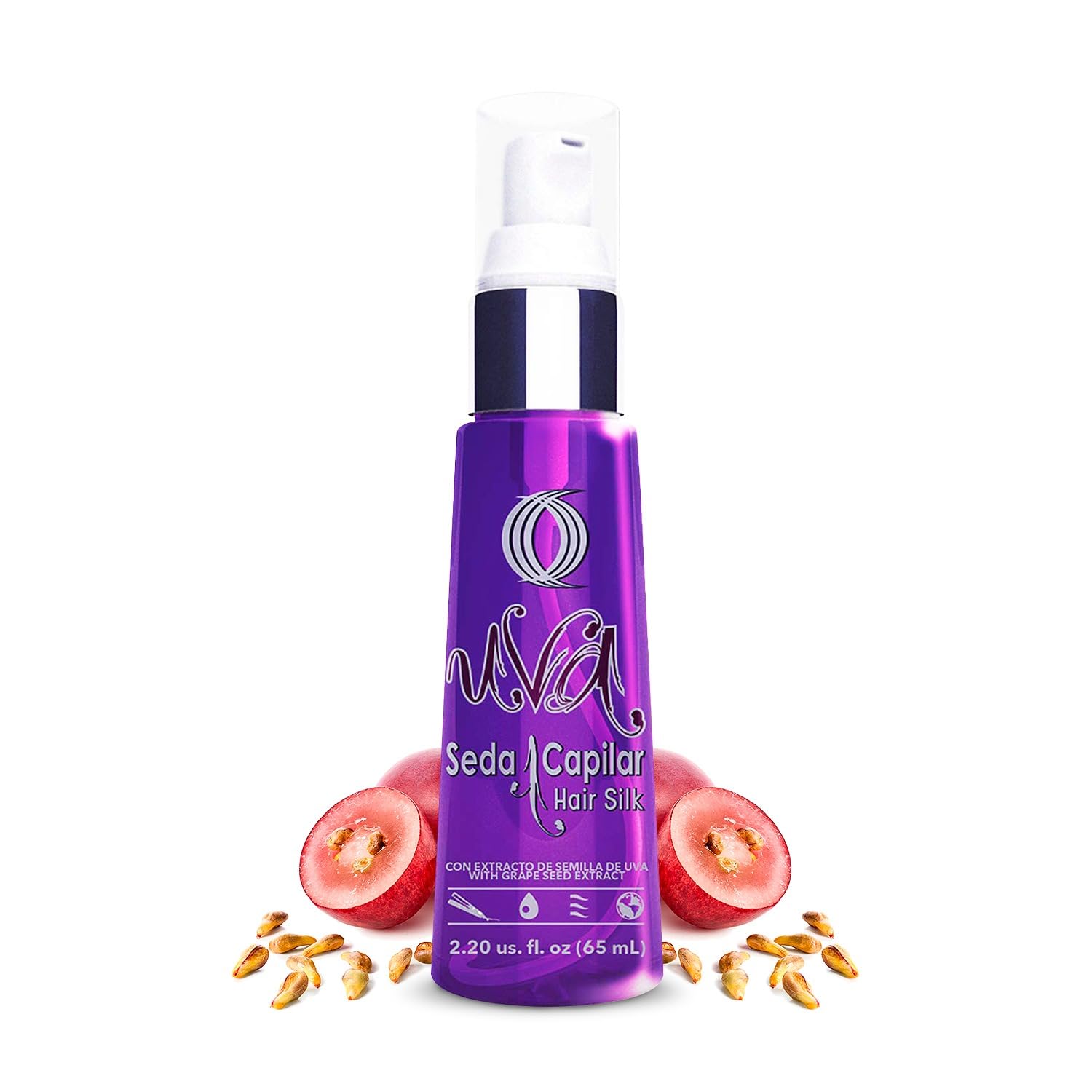 OURO Anti-Frizzy Hair Silk with Grape Seed Extract - Restores, Strengthens, Smooths, Provides Extreme Protection, Prevents Split