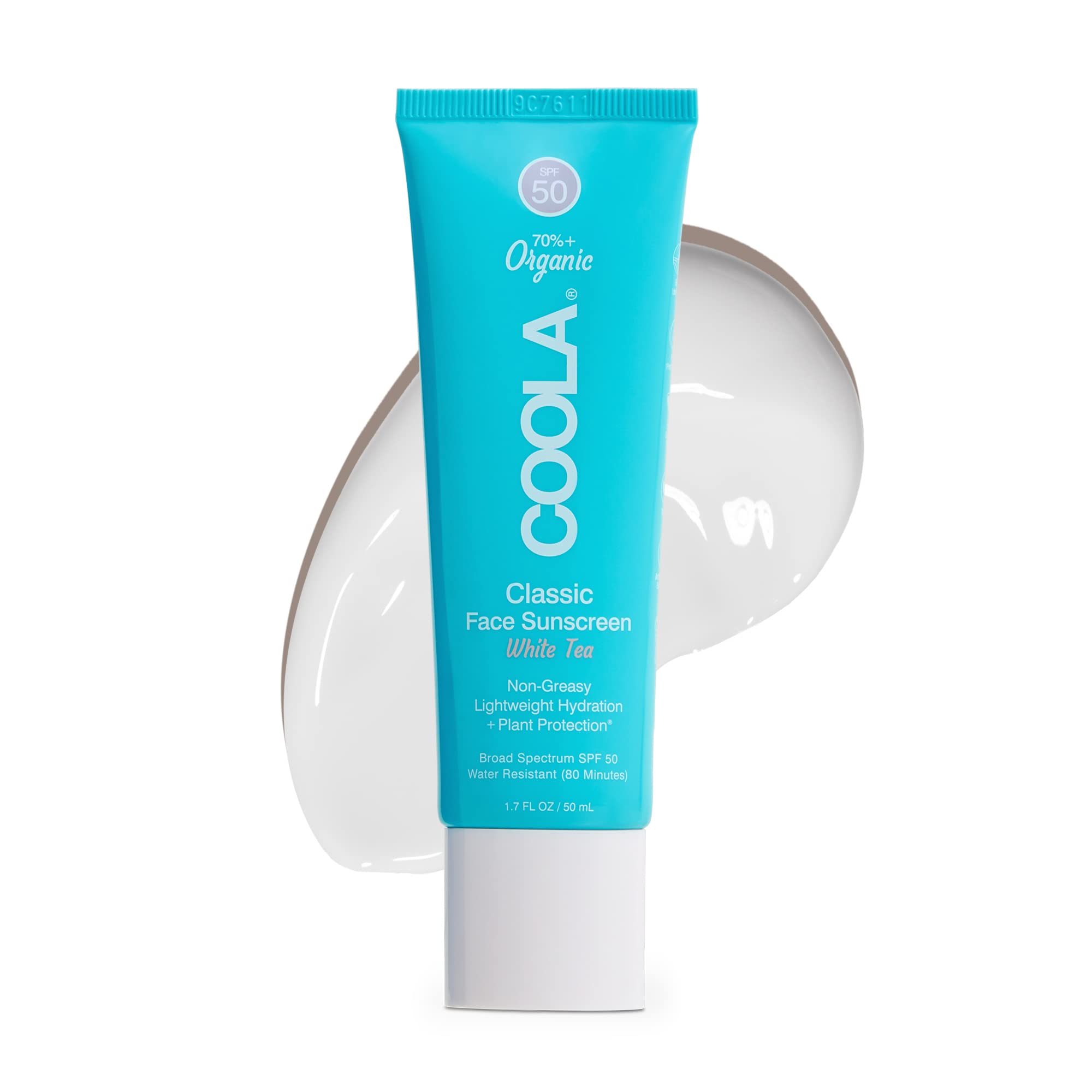 Coola Organic Face Sunscreen Spf 50 Sunblock Lotion, Dermatologist Tested Skin Care For Daily Protection, Vegan And Gluten Free,