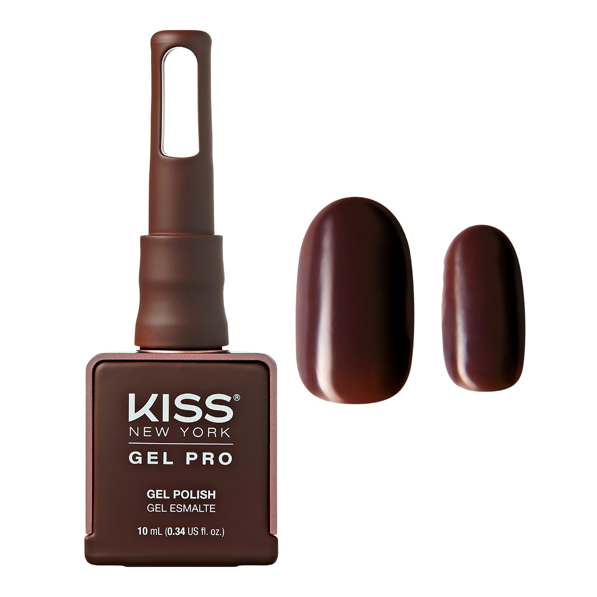 Kiss New York Gel Nail Polish Soak Off UV LED Gel Polish 10mL Nail Art Salon Manicure DIY HEMA FREE, TPO FREE, Made in USA (Coco