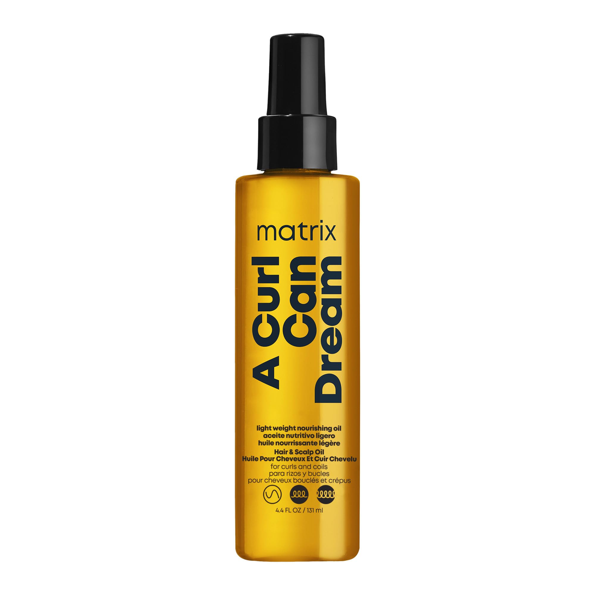 Matrix A Curl Can Dream Light-Weight Hair And Scalp Oil  For Curly & Coily Hair  Silicone Free  Infused With Manuka Honey Extrac