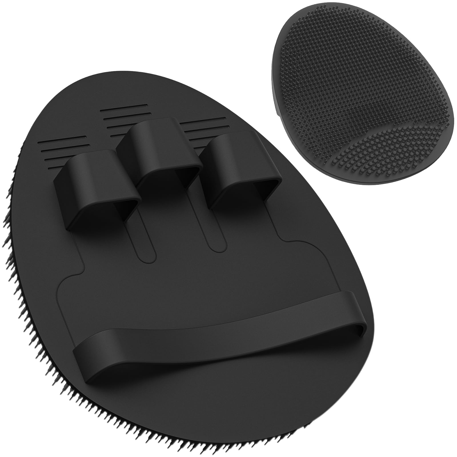 Manmihealth Soft Silicone Face Scrubber Exfoliator With Deep-Cleaning Silicone Shower Brush Body Scrubber Set(2 Pcs), Super-Lath