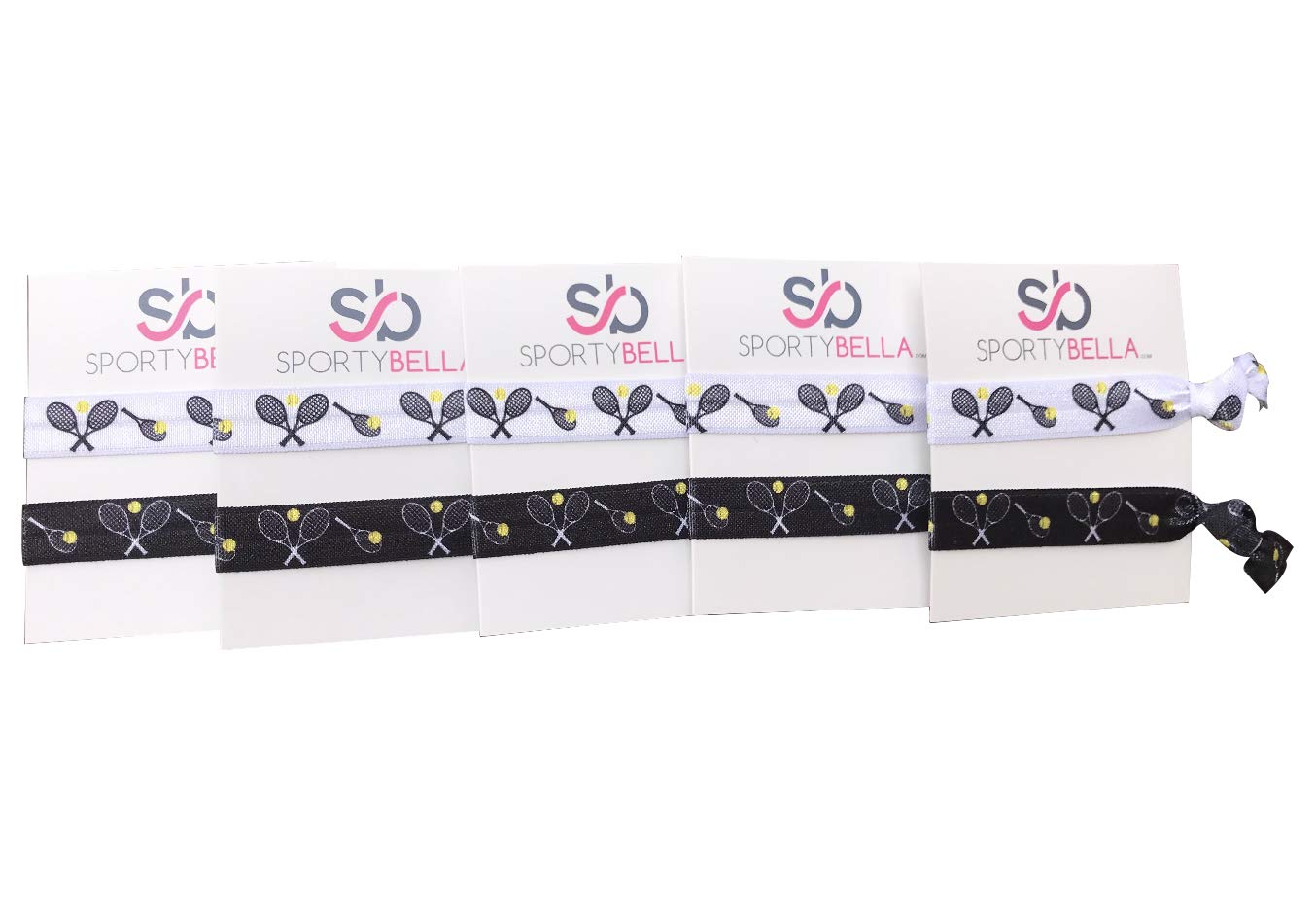 Tennis Hair Hair Ties, Tennis Hair Accessories, No Crease Tennis Hair Elastics Set for Girl Tennis Players