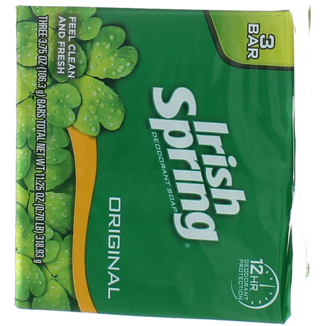 Irish Spring Original Deodorant Bar Soap 3 Ct (Pack Of 24)
