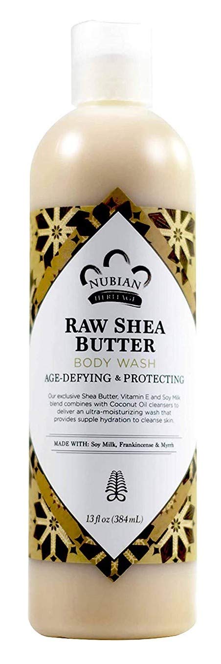 Nubian Heritage Body Wash Raw Shea Butter 13 Ounce (384ml) (Pack of 2)