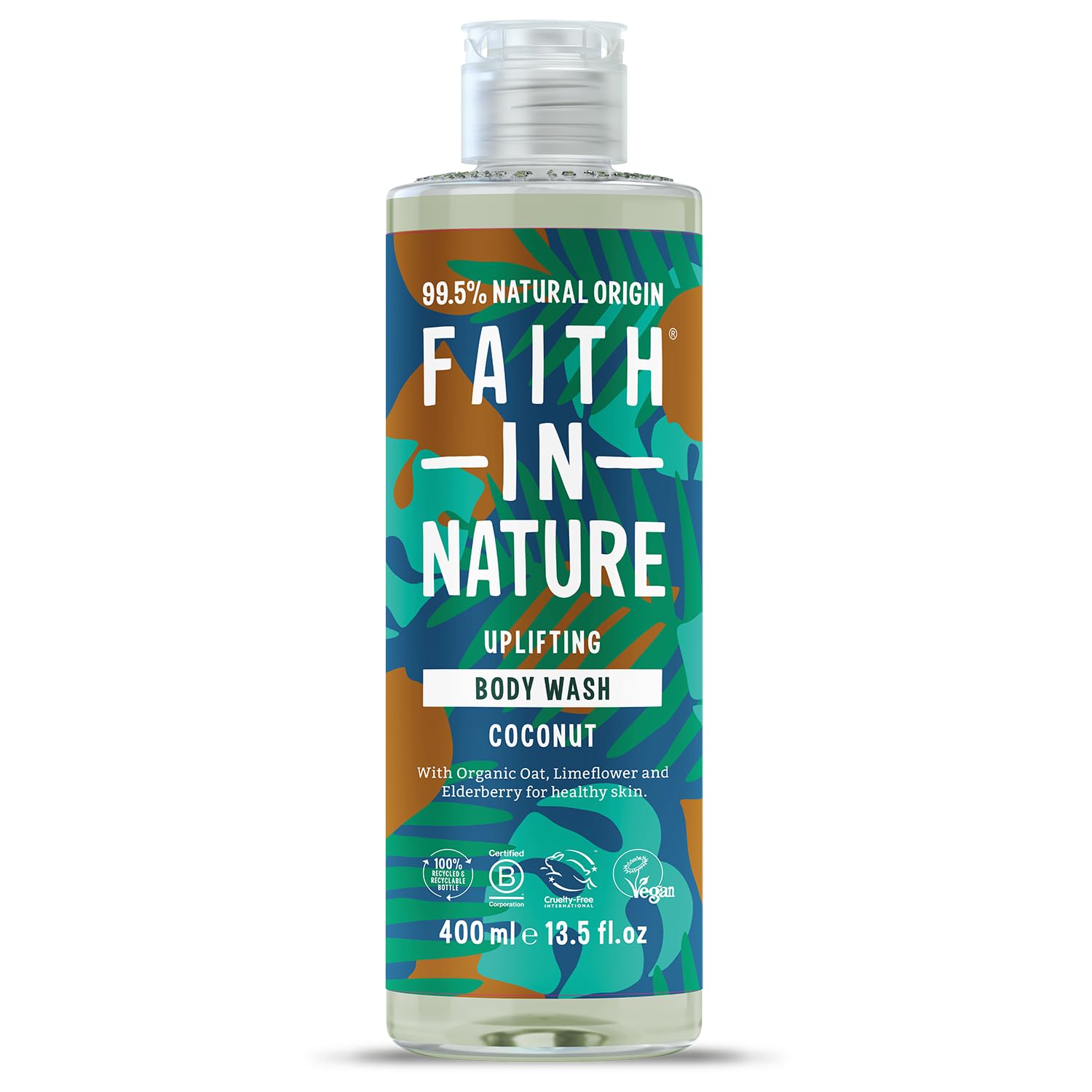 Faith in Nature Shower Gel Foam Bath Coconut 13 5 fl oz 400 ml