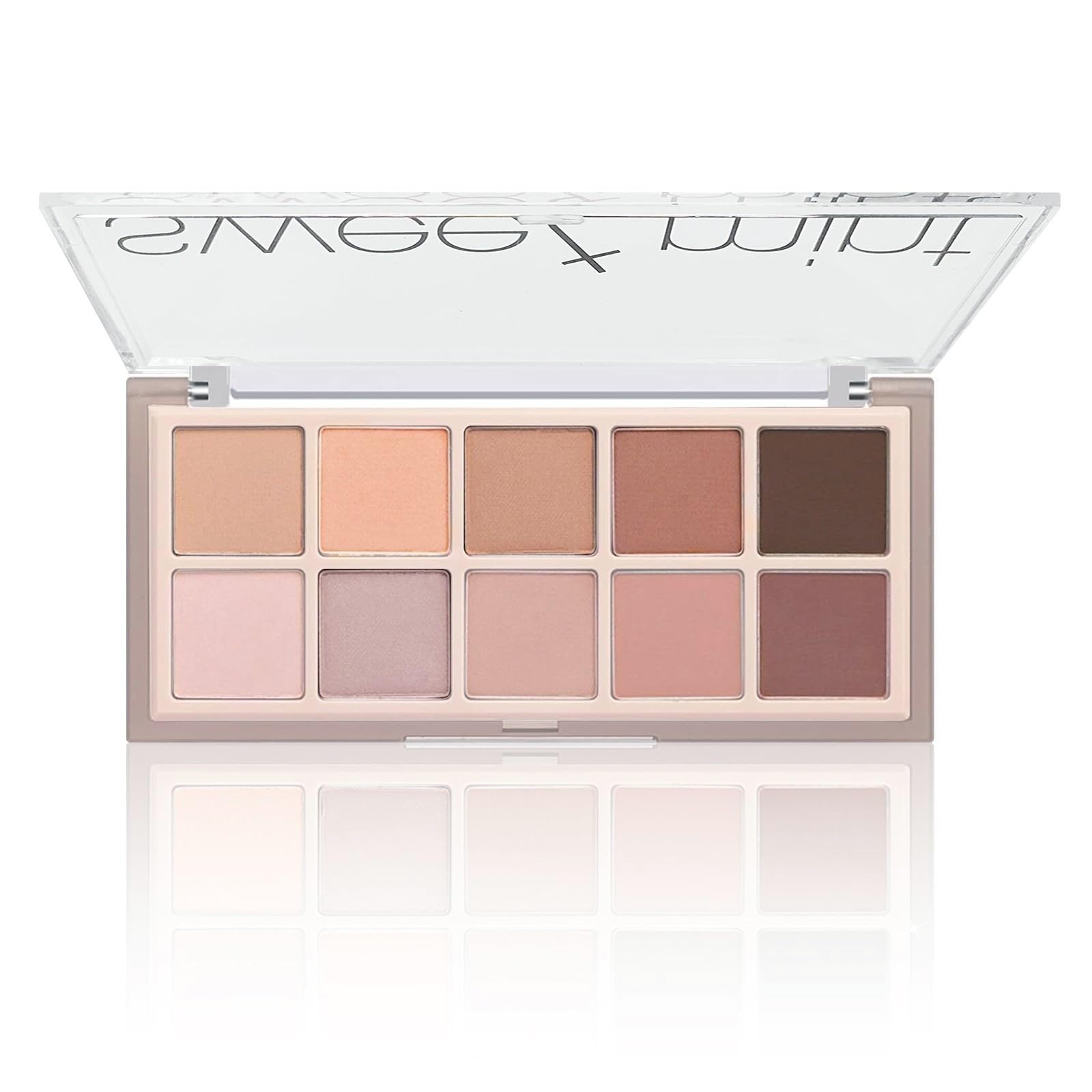 Go Ho 10 Colors Eyeshadow Palette,All Matte Eyeshadow Palette Makeup,Highlg Pigmented Blendable Shades,Naturing-Looking,Waterpro