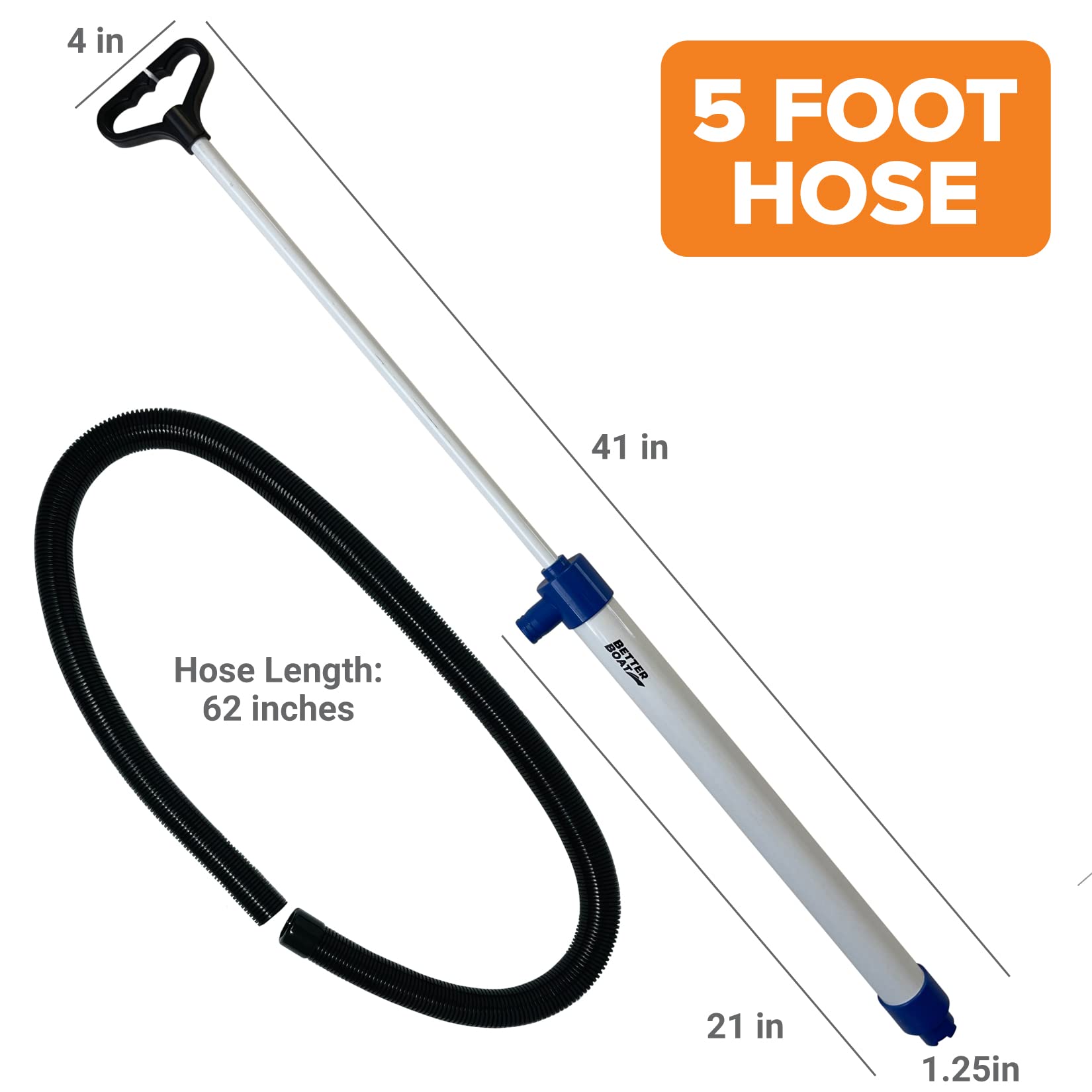 Manual Bilge Pump For Boats Kayak Canoe Hand Water Pump  Hand Pumps Siphon Pump Bailer Kayaking Boat With Hose Portable Held 20