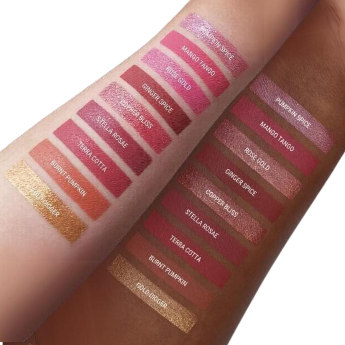 Aromi Metallic Liquid Lipstick | Rosy Peach Lip Color With Shimmery Finish, Vegan. Cruelty-Free, Long-Lasting And Smudge Proof,