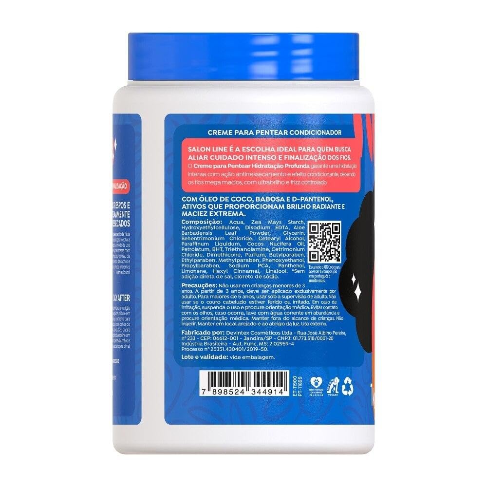 Linha Tratamento (Creme Para Pentear) Salon Line - Hidratacao Profunda 1000 Gr - (Salon Line Treatment (Combing Cream) Collectio