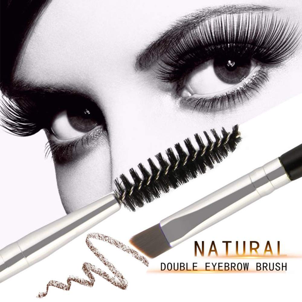 6 Pcs Duo Eyebrow Brush,Eyelash Brush Mascara Wands Spoolie Brushes For Eyelash Extension Lash Applicator Eyebrow