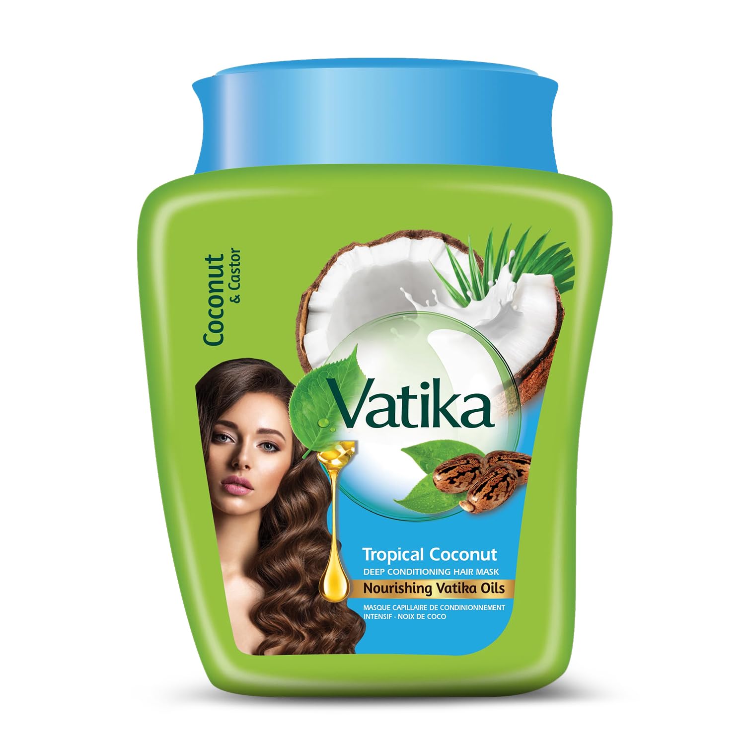 Vatika Naturals Multivitamin Tropical Coconut Hair Mask - 500g | For Volume & Thickness | Enriched With The goodness Of Coconut,