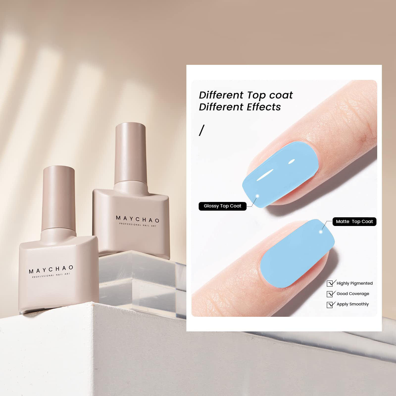 Maychao 15Ml Blue Gel Nail Polish 1Pc Baby Blue Gel Polish Soak Off Uv Led Nail Gel Polish Nail Art Starter Manicure Salon Diy A