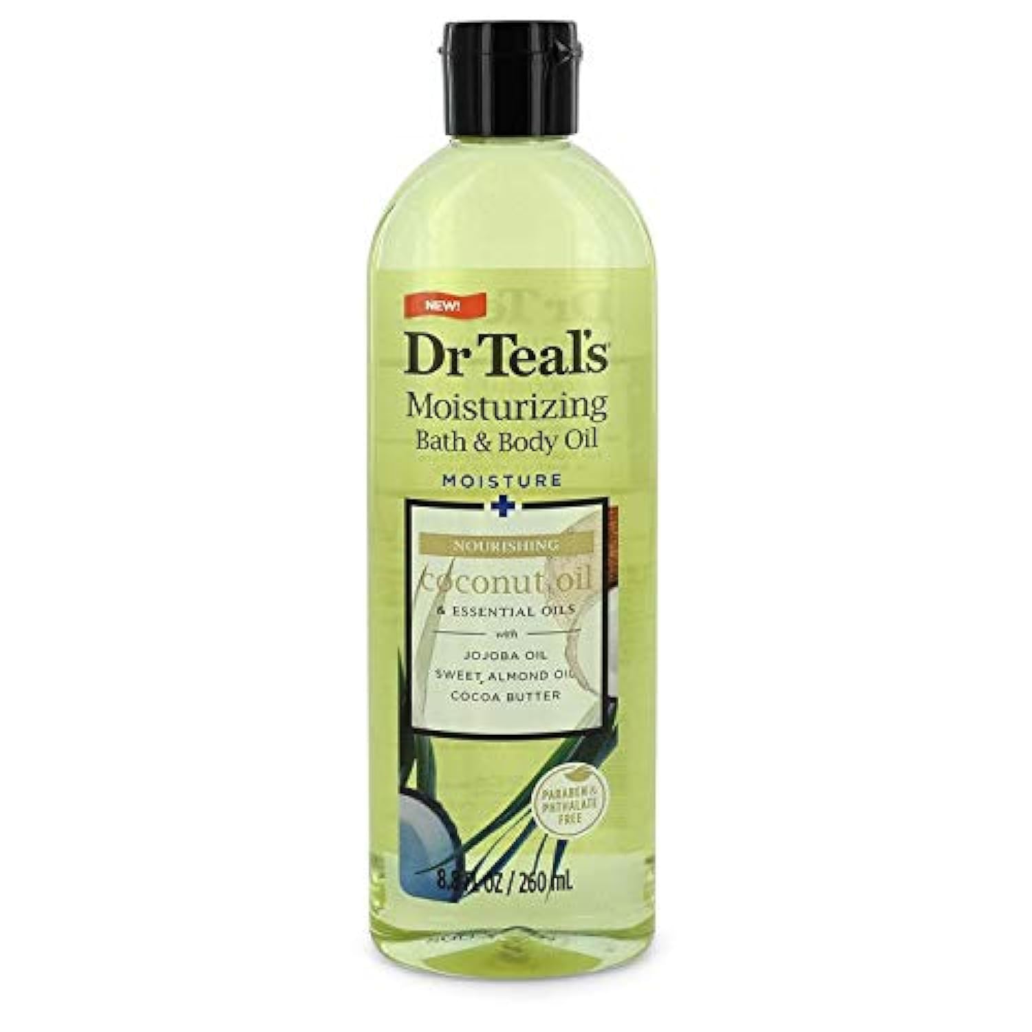 New Dr Teal's Coconut Bath & Body Oil 8.8oz - 2-Pack
