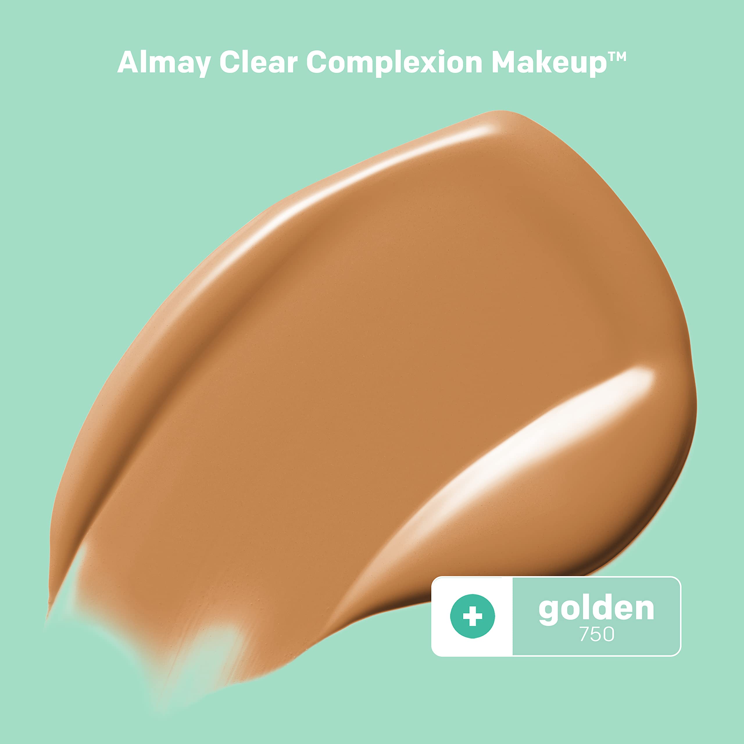 Almay Clear Complexion Acne Foundation Makeup with Salicylic Acid, Medium Coverage, Soft Matte Finish, Hypoallergenic, Cruelty-