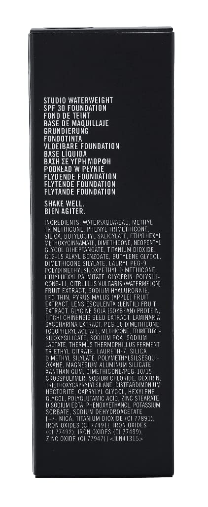 Mac Studio Waterweight Spf 30 Foundation Nc20