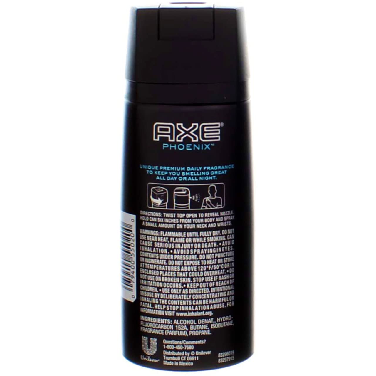Axe Body Spray For Men, Phoenix 4 Oz (Pack Of 6)