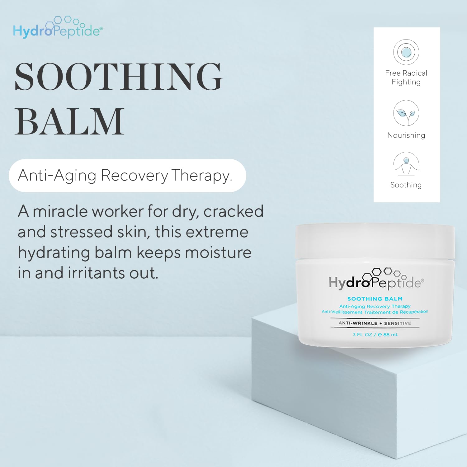 Hydropeptide Anti-Aging Recovery Therapy Soothing Balm, 3 Ounce