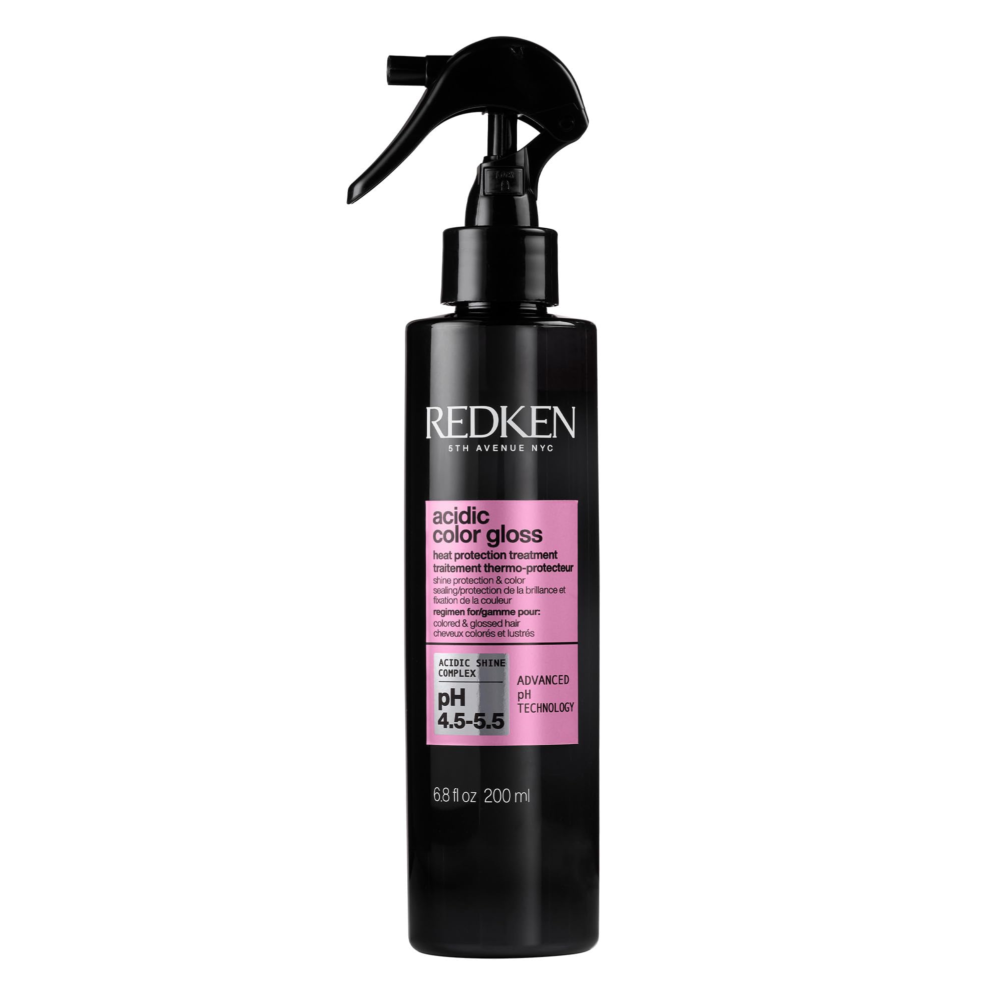 Redken Acidic Color Gloss Heat Protection Leave-In Treatment Spray For Color-Treated Hair | With Heat Protection for Styling and