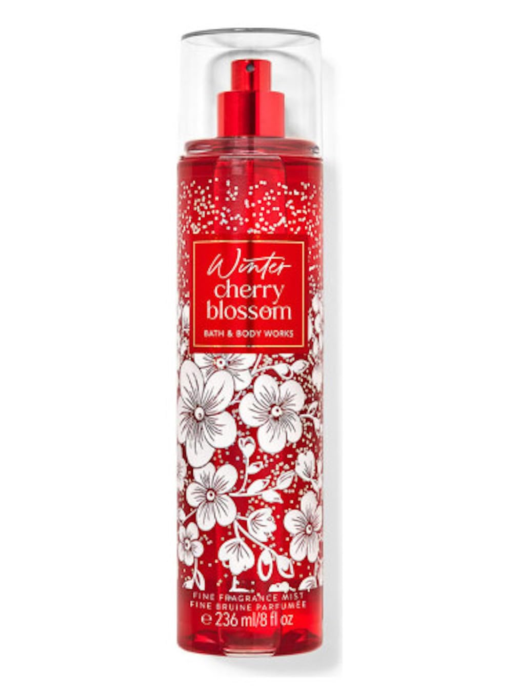 Bath & Body Works Winter Cherry Blossom Fine Fragrance Body Spray Mist 8 Fl Oz / 236 Ml (Winter Cherry Blossom)
