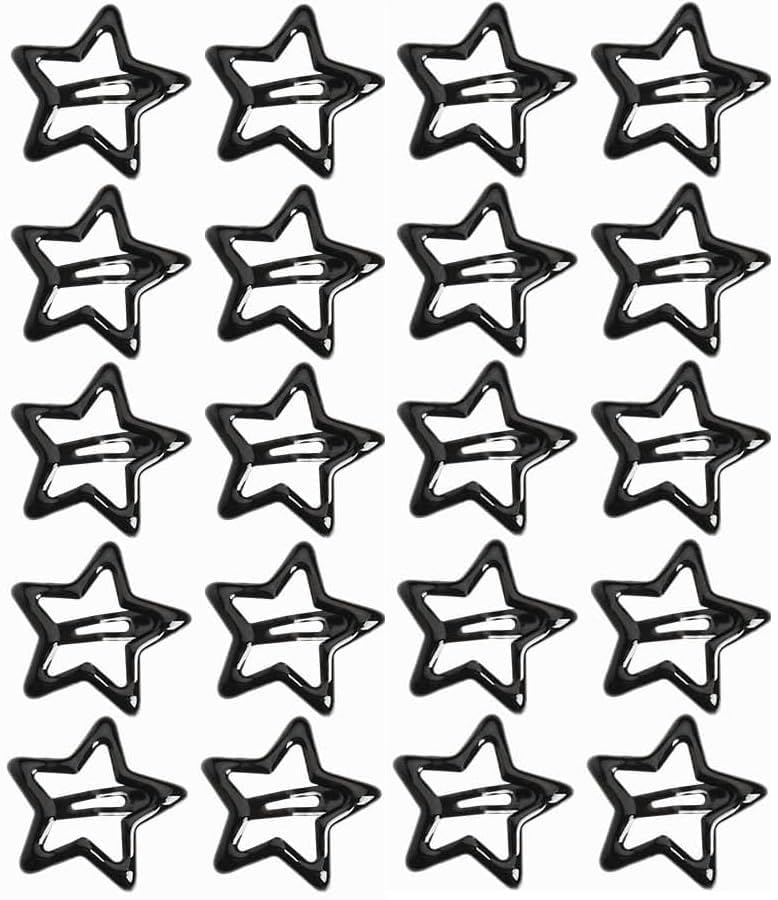10Pcs Star Hair Clips For Women, NonSlip Small Stars Snap Hair Pin, Cute Star Hair Barrettes Hair Accessories For Long Short Wa